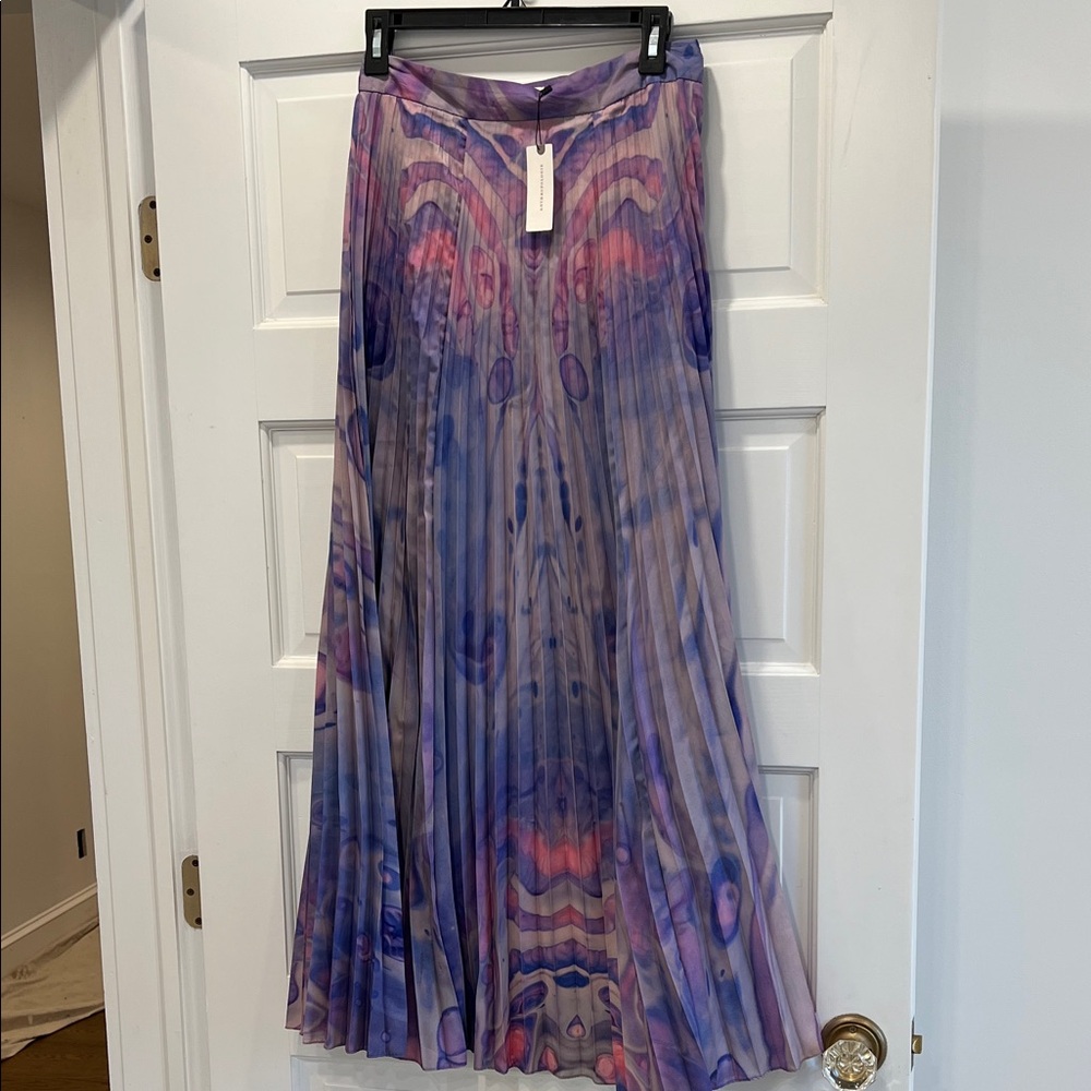 Vibrant Purple and Pink Maxi Skirt